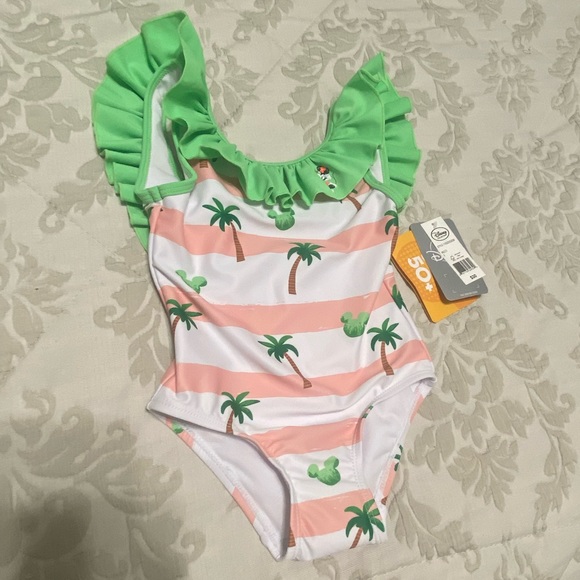 New Disney Collection Little & Big Girls Minnie Mouse One Piece Swimsuit Size 3 - Picture 6 of 7